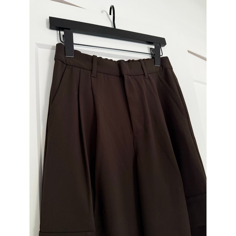$90 Gap 365 High Rise Cargo Pleated Trousers - 2 Petite - Terra Brown - Picture 5 of 9